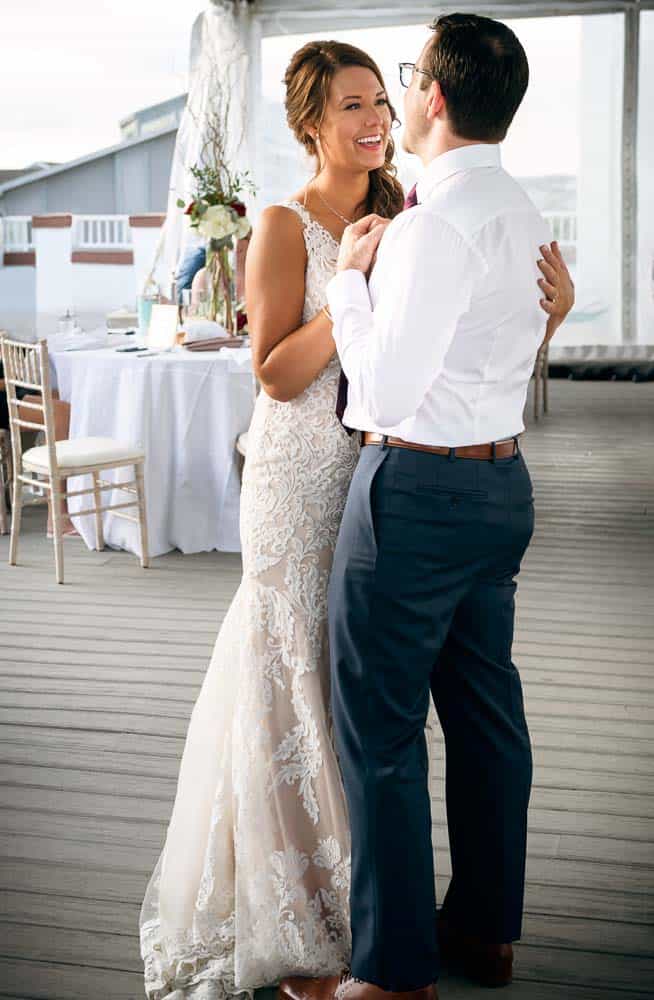 Wedding reception first dance at the ICONA Diamond Beach.