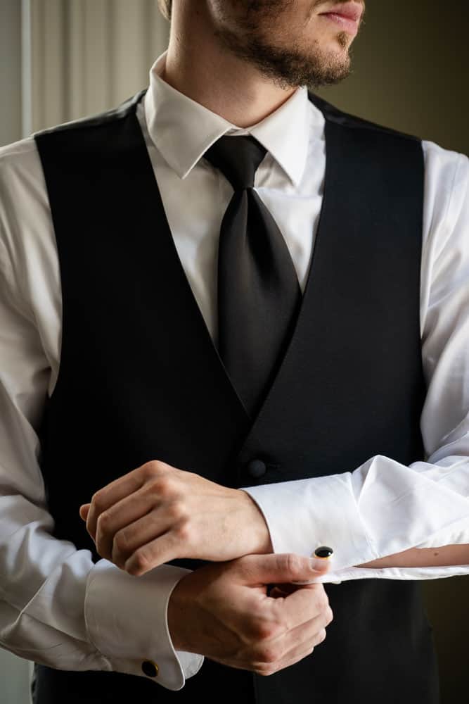 Grooms preparation at the Collingswood Grand Ballroom Wedding.