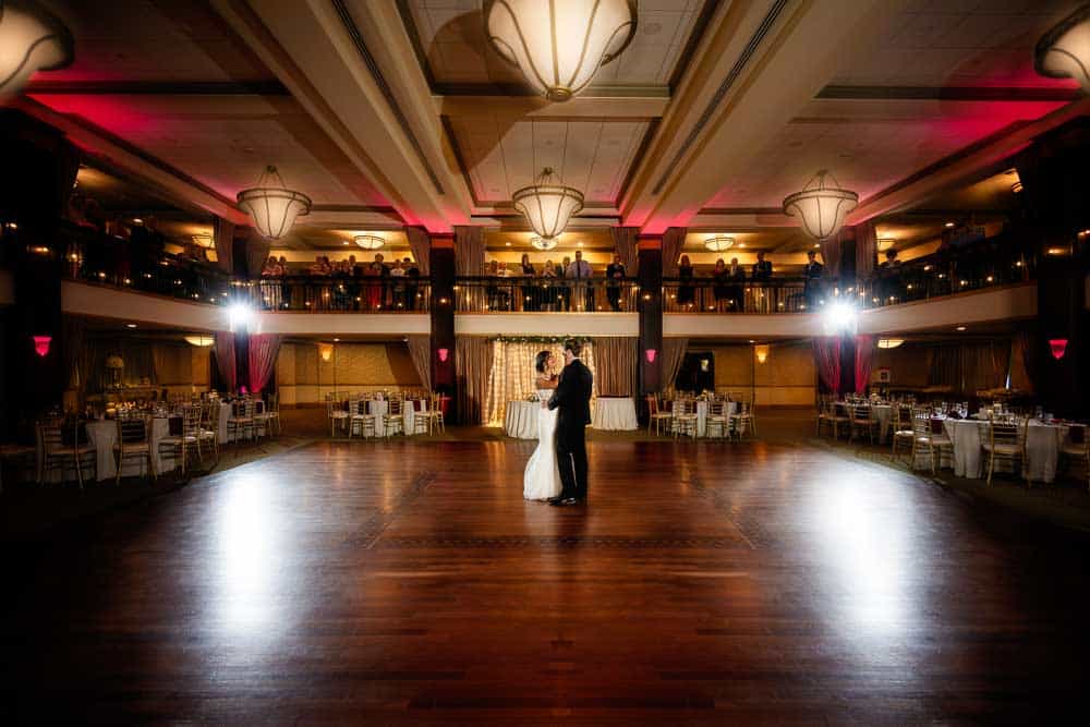 Matt and Alana first dance at the Collingswood Grand Ballroom Wedding.