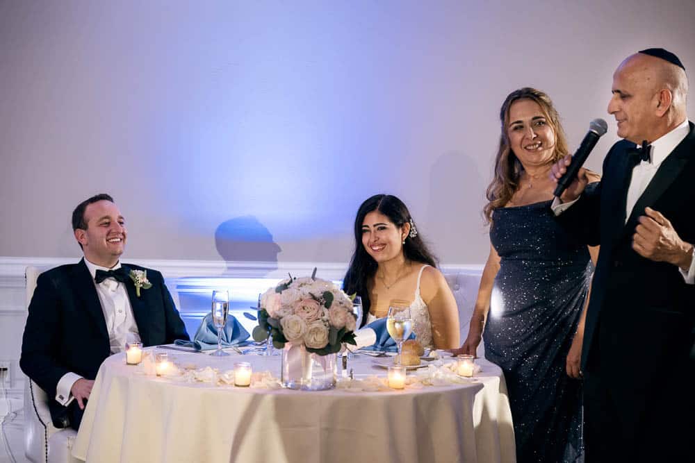 A toast by parents at Legacy Club at Woodcrest in Cherry Hill NJ