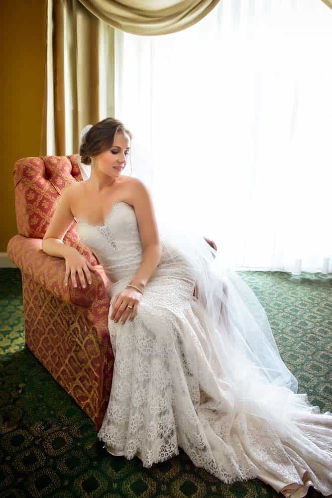 Seaview Hotel Bridal Portrait in Galloway NJ