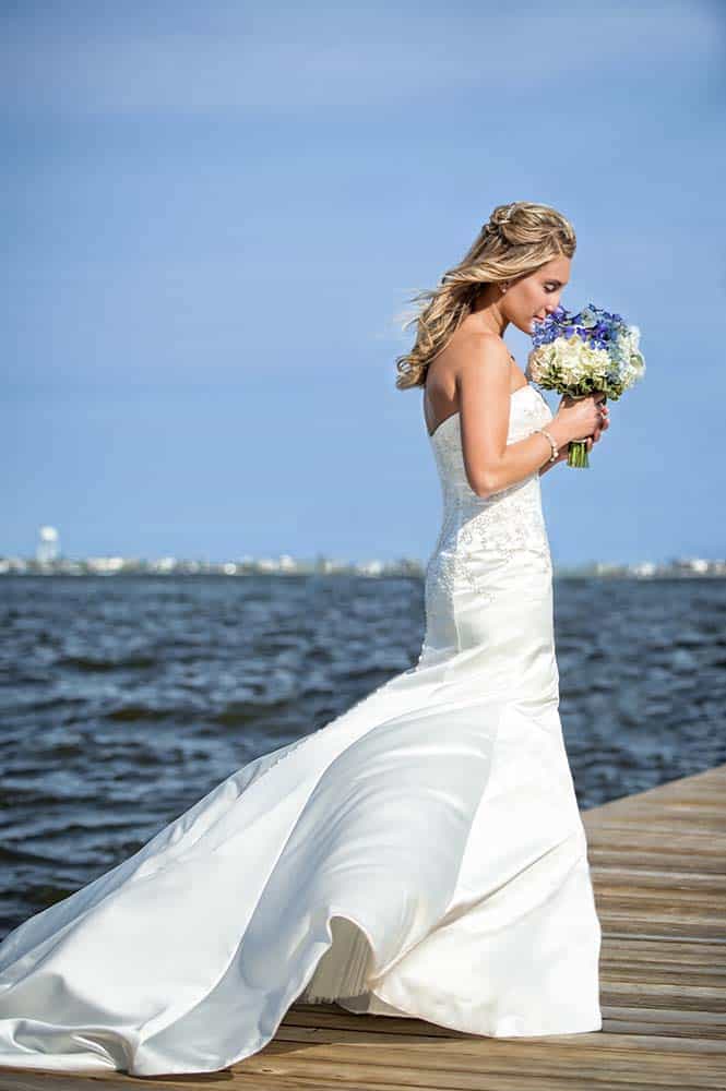 Martells Waters Edge Bridal Portrait