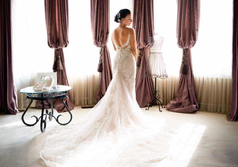 Bride Preparation before Bradford Estate wedding ceremony.